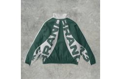 China OEM Service Letter Print Wind Breaker Tracksuit Lightweight Zip Up Jacket Tracksuits supplier
