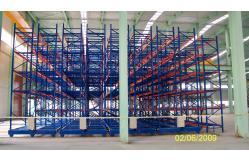 China Electrical Mobile Racking Automated Warehouse System With Rail Steel Q235 Material supplier
