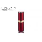 Red lotion bottles luxury round jar face cream bottle with PMMA Material SR-2280A for sale