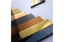 China 8ft U Profile Stainless Steel Tile Trim ASTM Standard SS Tile Edge Trim supplier