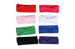 China Black Green Red Bow Headband Children Hair Accessory Logo Customized supplier