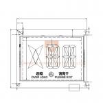 Home Hospital Elevator Floor Display With Optional Intercom System / Emergency Light