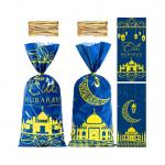 Waterproof Party Decorations Eid Mubarak Goodie Bags , Cellophane Candy Treat Bags for sale