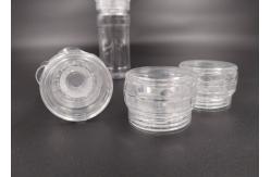 China (KPL-015) Refillable PC Grinder Caps Modern Round Shape Clear Or Black supplier