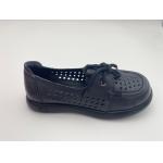 black breathable hollow lace-up comfortable women's shoes with soft soles for sale