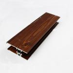 Multifunctional Rectangle Wood Finish Aluminium Profiles For Glass Windows for sale