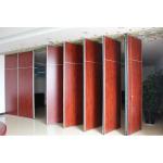 Hotel Acoustic Wooden Folding Movable Room Partition Wall With Pass Door for sale