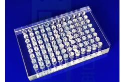 China Quartz Precision Glass Machining Hemagglutination Plate SIO2 96 Well supplier