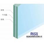 10mm Clear Flat Frosted Laminated Tempered Safety Glass With Polished Edge