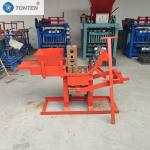 Manual 2-40 Clay Mud Brick Making Machine Clay Interlocking Blocks