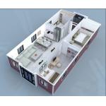 Customised 20 30 40Ft Insulated Tiny Portable Prefab Expandable Container House With 1 to 6 Bedroom for sale