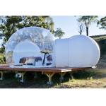 Commercial Inflatable Bubble Sphere Tent with Two Room one Tunnel for Sale