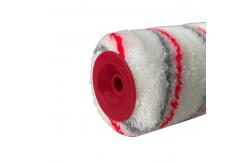 China House Painting Paint Roller Brush Acrylic White With Red And Grey Stripe supplier