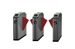 China High Sensitivity Access Control Barriers And Gates System With Wing Turnstile Flag supplier