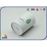 White Color Paper Round Box Tube Customizable Print Paper Box for sale