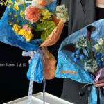 Partysu Colorful Ink Wash Dyeing Waterproof Floral Flower Packaging Paper Shipping Time 30-45 Days for sale