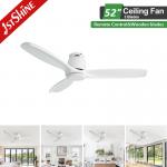 White 3 Blade Ceiling Fan With Remote Control And Dc Motor Energy Saving for sale