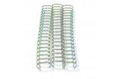 China Rainbow Metal Spiral Coil , Electroplating Book binding Wires supplier