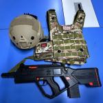 Commercial Gun And Vest Multiplayer Wireless Laser Tag Equipment Game System Set for sale