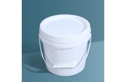 China Food Grade Container 16L PP White Plastic Round Bucket with Customized Printing supplier