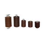 Brown 14.4kV A30-4 Porcelain Standoff Insulators for sale