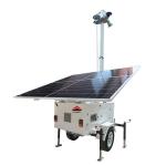 Solar Surveillance Trailer With 6m Manual Mast For Construction Site Monitoring for sale