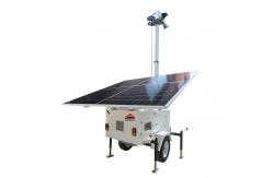 China Mobile Surveillance Trailer With 6m Mast For Open Pit Mining Monitoring supplier