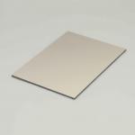 Brown Exterior Facade Scratch Resistant Cloth Pattern Pvdf Coating On Aluminium Composite Panel for sale