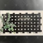 Square Black And White Marble Stone Mosaic Tile 8mm Wall Decoration for sale