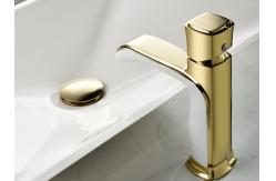 China Zinc Alloy Single Handle Electroplate Wash Basin Tap supplier