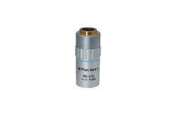 China Long Working Focus Achromatic Objective Lens 50X Microscope Objective Flat Field supplier