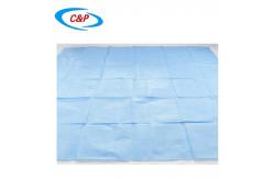 China SMS Laparotomy Surgical Drape Kit Blue Non Woven supplier