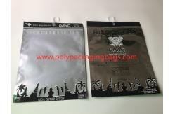 China Custom Printed Laminated Zip Plastic Poly Bag With Hanger For Garment / Underwear supplier