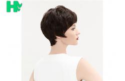 China Full 1 Piece Black Synthetic Wig Half Hand Tied Half Machine Made supplier