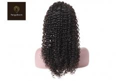 China Fluffy 20inch 100 Real Human Hair Wigs Deep Wave 4x4 Closure Wig supplier