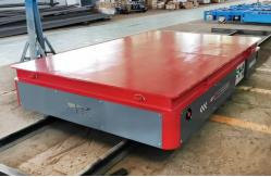 China Battery Operated Heavy Load 10 Tons RC Structure Rail Transfer Cart supplier