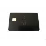 Customized Black Metal Business Cards With 4428 Big Chip for sale
