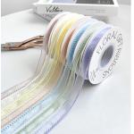 Korean Wave Edge Snow Silk Ribbon Floral Packaging DIY Material Bouquet Binding Flowers Advanced Decorative Strip for sale