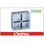 Grey Small IP66 Outdoor Junction Box / Plastic Electrical Junction Box for sale