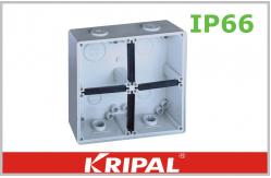China Grey Small IP66 Outdoor Junction Box / Plastic Electrical Junction Box supplier