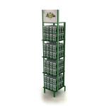 Customized Splendid Wine Display Rack Metal Display Stand Steady Alcohol Display Stand for Beer for sale