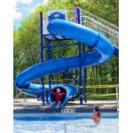 Outdoor Playground Swimming Pool Game Accessories Fiberglass Slide Set for Children for sale