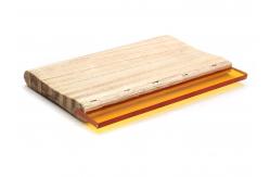 China Wooden Holder Screen Printing Rubber Squeegee Blade For T- Shirt Printing supplier