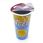 500g Single Wall Frosted Milk Tea Plastic Cups With Logo Lids And Straws for sale