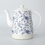 1.6L Auto Shut Off White Electric Ceramic Kettle Gooseneck Spout