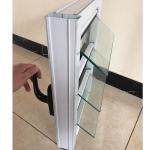 Functional Blind Shutter Louver Glass Window With Simplicity Material for sale
