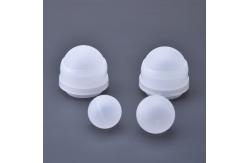 China Plastic Roller Ball Inserts 25.2mm Ball Diameter White PP Various Roll Caps supplier