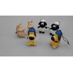 Sheep Little Kids Mini Duck Keychains Vinyl Toy With Ring , Animal Ring Toy