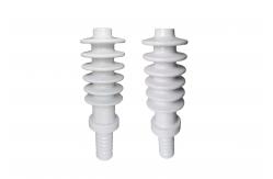 China White 25.8kV Ceramic Bushing Insulators For Transmission supplier