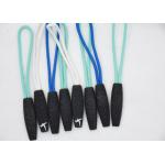 Novelty SGS 3D Embossed Plastic Zipper Puller With Polyester String for sale